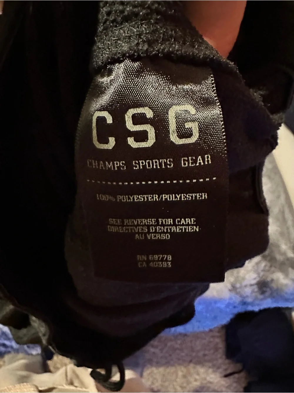 CSG Champs Sports Gear Black Athletic Pants - Lightweight Activewear